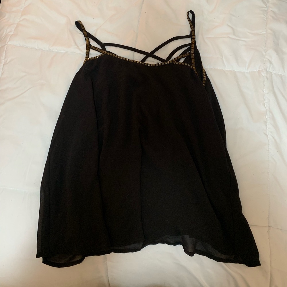 Dressy black tank top